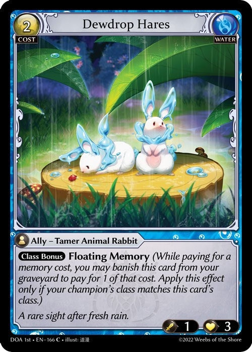 Image for Dewdrop Hares (Dawn of Ashes 1st Edition) (166) - Grand Archive TCG