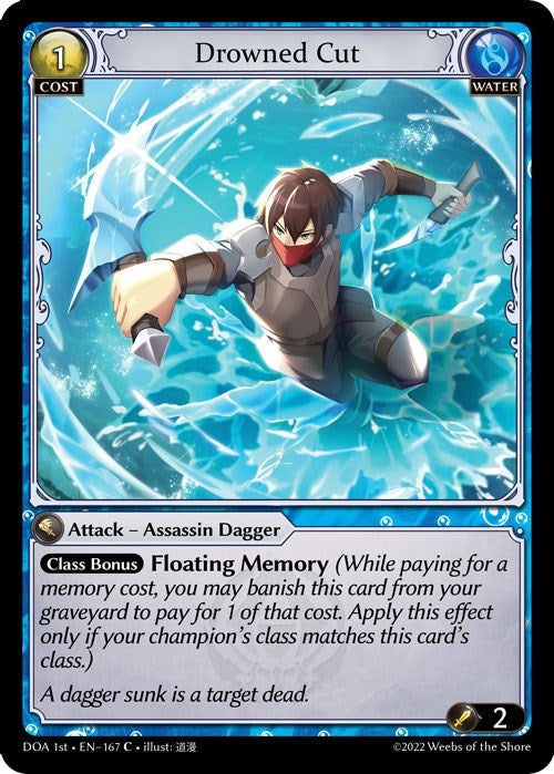 Image for Drowned Cut (Dawn of Ashes 1st Edition) (167) - Grand Archive TCG
