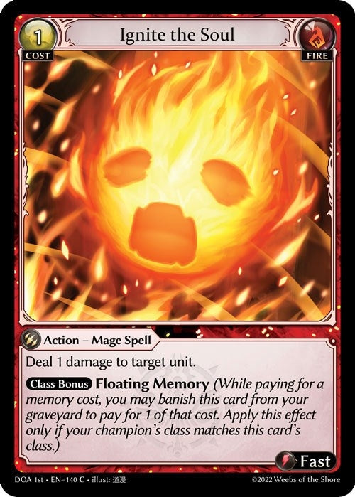 Image for Ignite the Soul (Dawn of Ashes 1st Edition) (140) - Grand Archive TCG