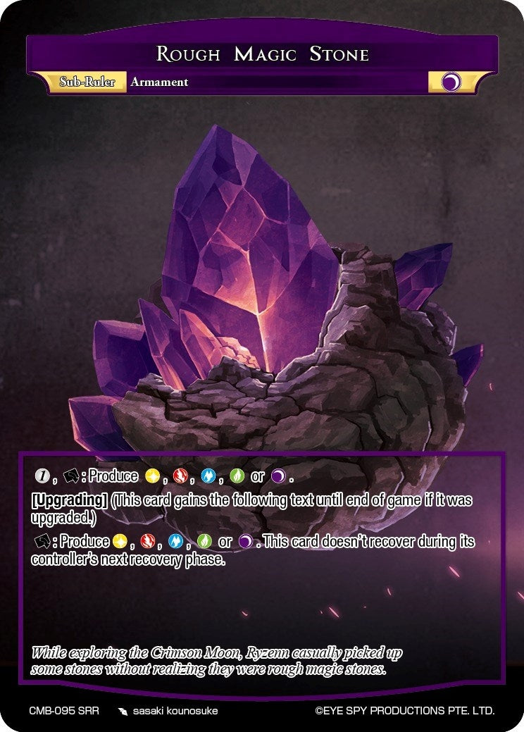 Image for Rough Magic Stone (Crimson Moon's Battleground) (CMB-095 SRR) - Force of Will