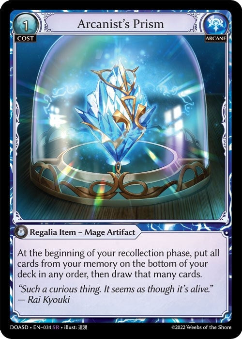 Image for Arcanist's Prism (Dawn of Ashes Starter Decks) (034) - Grand Archive TCG