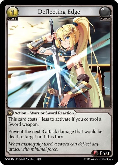 Image for Deflecting Edge (Dawn of Ashes Starter Decks) (043) - Grand Archive TCG