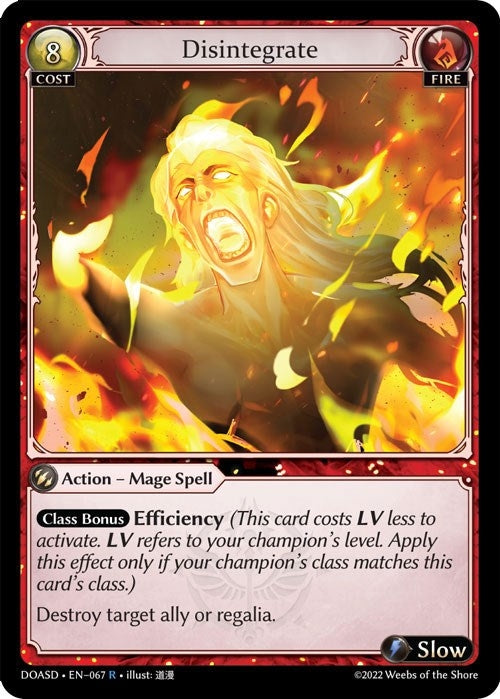 Image for Disintegrate (Dawn of Ashes Starter Decks) (067) - Grand Archive TCG