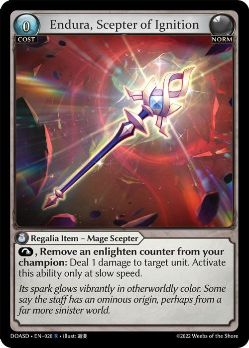 Image for Endura, Scepter of Ignition (Dawn of Ashes Starter Decks) (020) - Grand Archive TCG