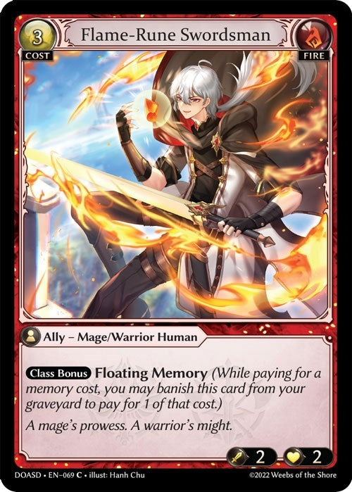 Image for Flame-Rune Swordsman (Dawn of Ashes Starter Decks) (069) - Grand Archive TCG