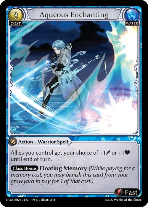 Image for Aqueous Enchanting (Dawn of Ashes Alter Edition) (159) - Grand Archive TCG
