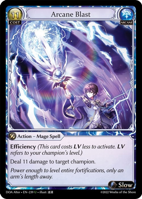Image for Arcane Blast (Dawn of Ashes Alter Edition) (239) - Grand Archive TCG