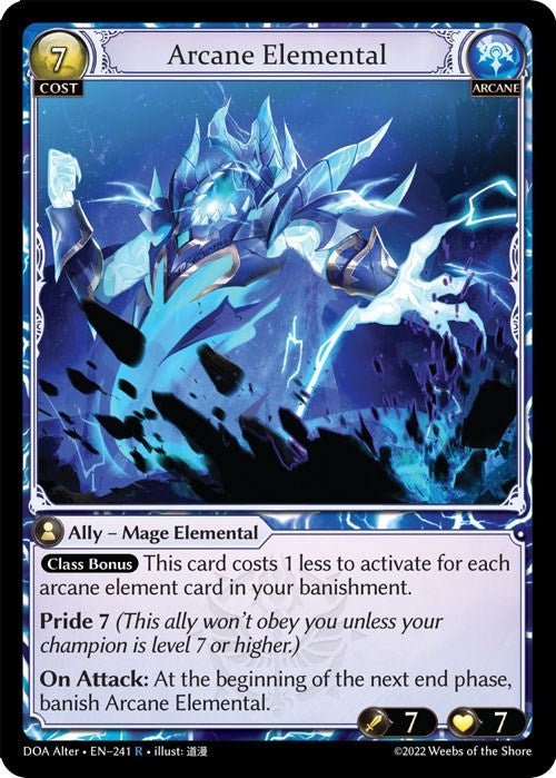 Image for Arcane Elemental (Dawn of Ashes Alter Edition) (241) - Grand Archive TCG