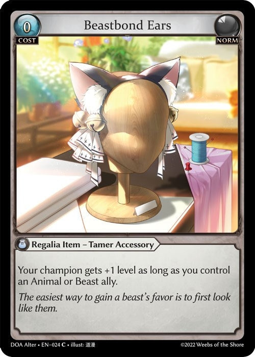 Image for Beastbond Ears (Dawn of Ashes Alter Edition) (024) - Grand Archive TCG