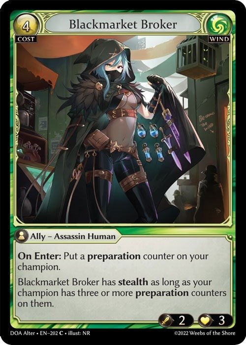 Image for Blackmarket Broker (Dawn of Ashes Alter Edition) (202) - Grand Archive TCG