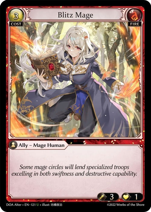 Image for Blitz Mage (Dawn of Ashes Alter Edition) (121) - Grand Archive TCG