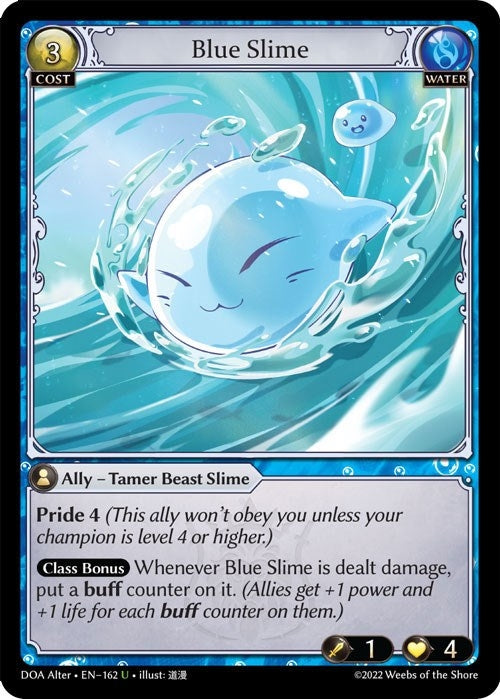 Image for Blue Slime (Dawn of Ashes Alter Edition) (162) - Grand Archive TCG