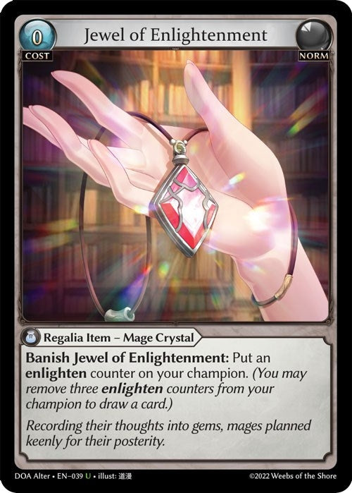 Image for Jewel of Enlightenment (Dawn of Ashes Alter Edition) (039) - Grand Archive TCG
