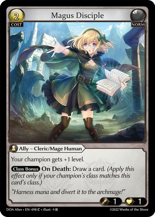 Image for Magus Disciple (Dawn of Ashes Alter Edition) (098) - Grand Archive TCG