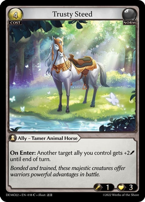 Image for Trusty Steed (2022 Demo Deck) (018) - Grand Archive TCG
