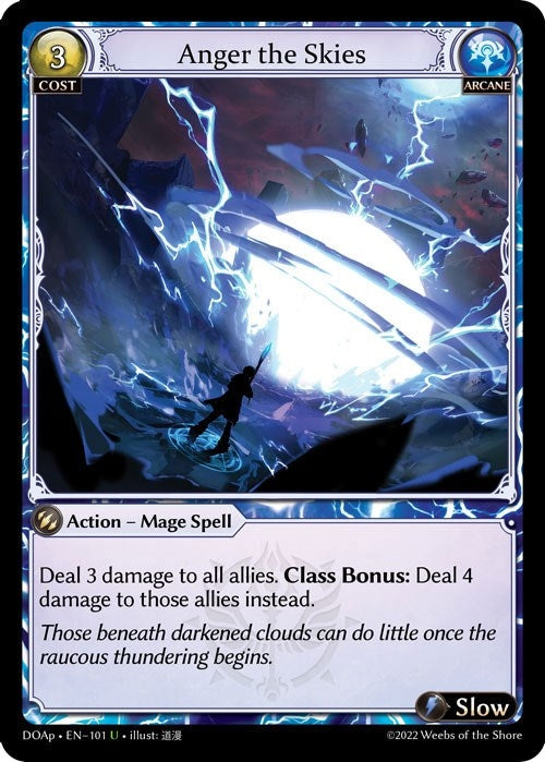 Image for Anger the Skies (Dawn of Ashes Prelude) (101) - Grand Archive TCG