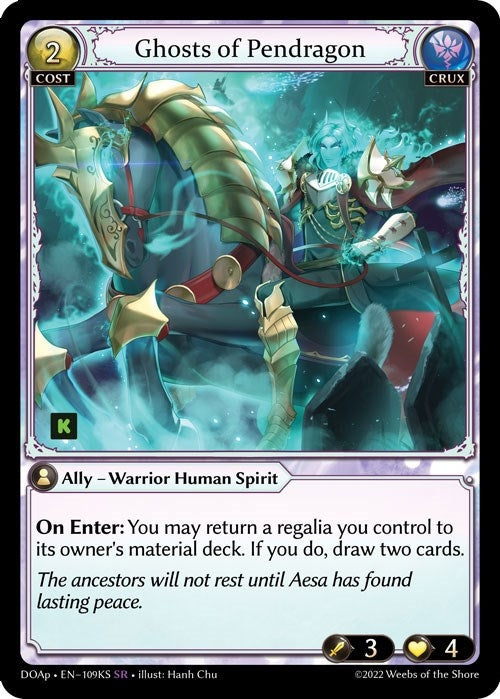 Image for Ghosts of Pendragon (Dawn of Ashes Prelude) (109KS) - Grand Archive TCG