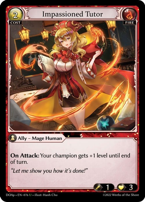 Image for Impassioned Tutor (Dawn of Ashes Prelude) (076) - Grand Archive TCG