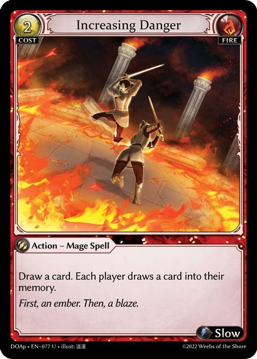 Image for Increasing Danger (Dawn of Ashes Prelude) (077) - Grand Archive TCG