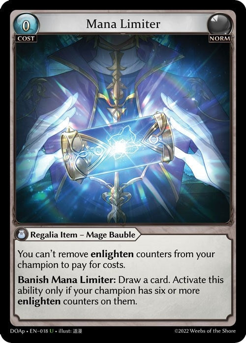 Image for Mana Limiter (Dawn of Ashes Prelude) (018) - Grand Archive TCG