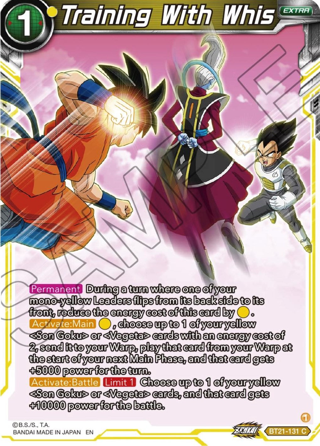 Image for Training With Whis (Wild Resurgence) (BT21-131) - Dragon Ball Super: Masters