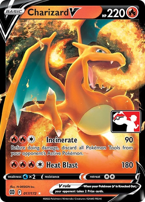 Image for Charizard V (Prize Pack Series 2) (Prize Pack Series Cards) (017/172) - Pokemon