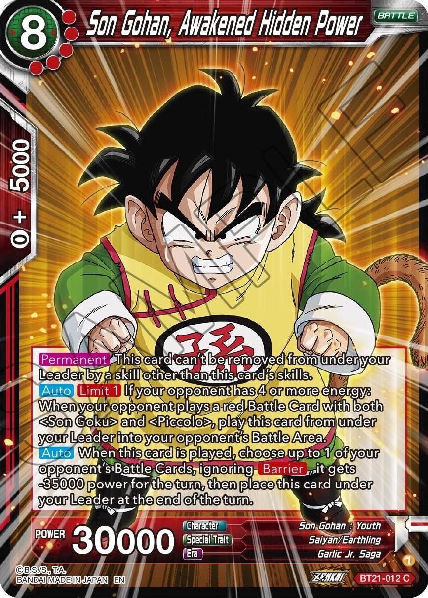 Image for Son Gohan, Awakened Hidden Power (Wild Resurgence) (BT21-012) - Dragon Ball Super: Masters