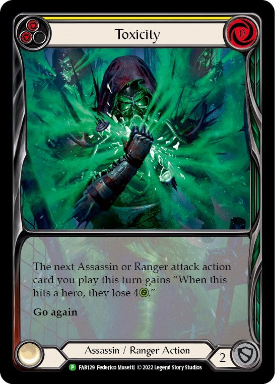 Image for Toxicity (Yellow) - FAB129 (Flesh and Blood: Promo Cards) (FAB129) - Flesh and Blood TCG