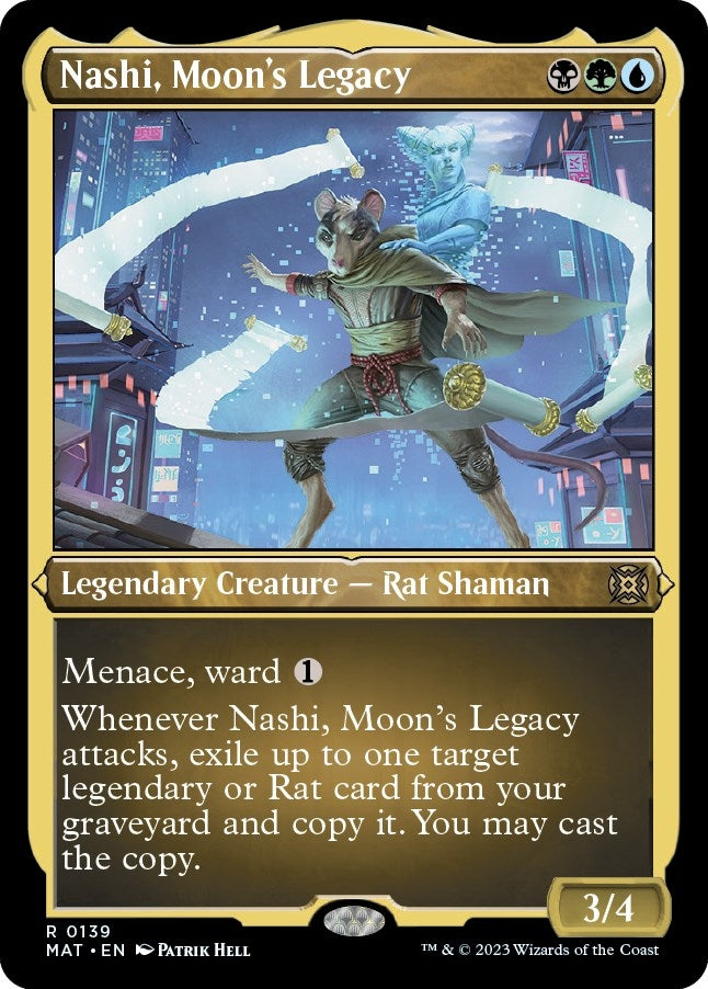 Image for Nashi, Moon's Legacy (Foil Etched) (March of the Machine: The Aftermath) (139) - Magic: The Gathering