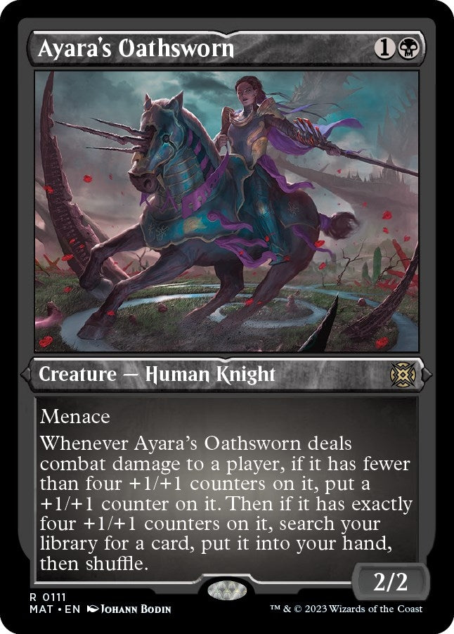 Image for Ayara's Oathsworn (Foil Etched) (March of the Machine: The Aftermath) (111) - Magic: The Gathering