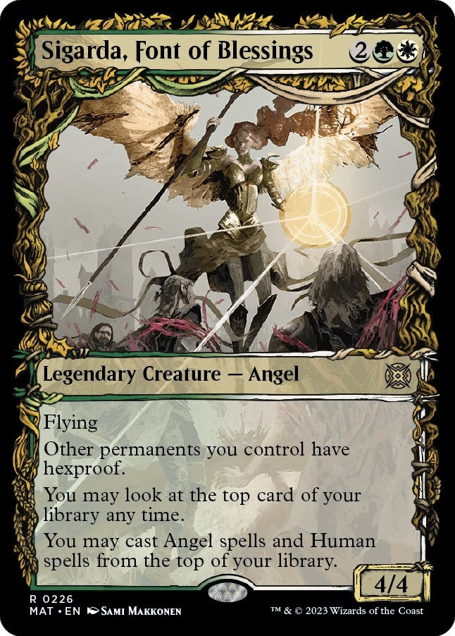 Image for Sigarda, Font of Blessings (Halo Foil) (March of the Machine: The Aftermath) (226) - Magic: The Gathering
