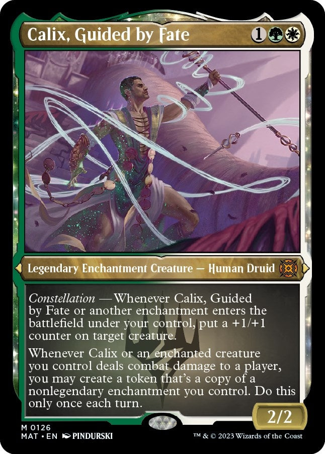 Image for Calix, Guided by Fate (Foil Etched) (March of the Machine: The Aftermath) (126) - Magic: The Gathering