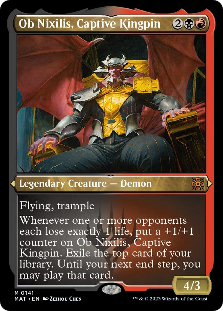Image for Ob Nixilis, Captive Kingpin (Foil Etched) (March of the Machine: The Aftermath) (141) - Magic: The Gathering