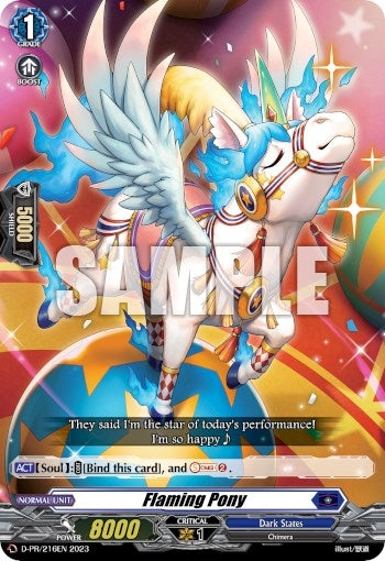Image for Flaming Pony (D Promo Cards) (D-PR/216EN) - Cardfight Vanguard