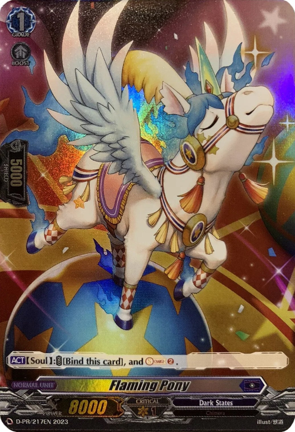 Image for Flaming Pony (Foil) (D Promo Cards) (D-PR/217EN) - Cardfight Vanguard