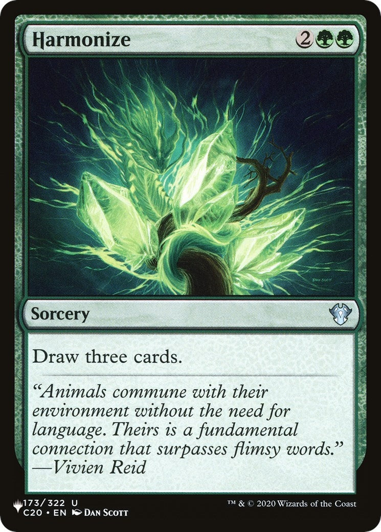 Image for Harmonize (C20) (The List Reprints) (173) - Magic: The Gathering