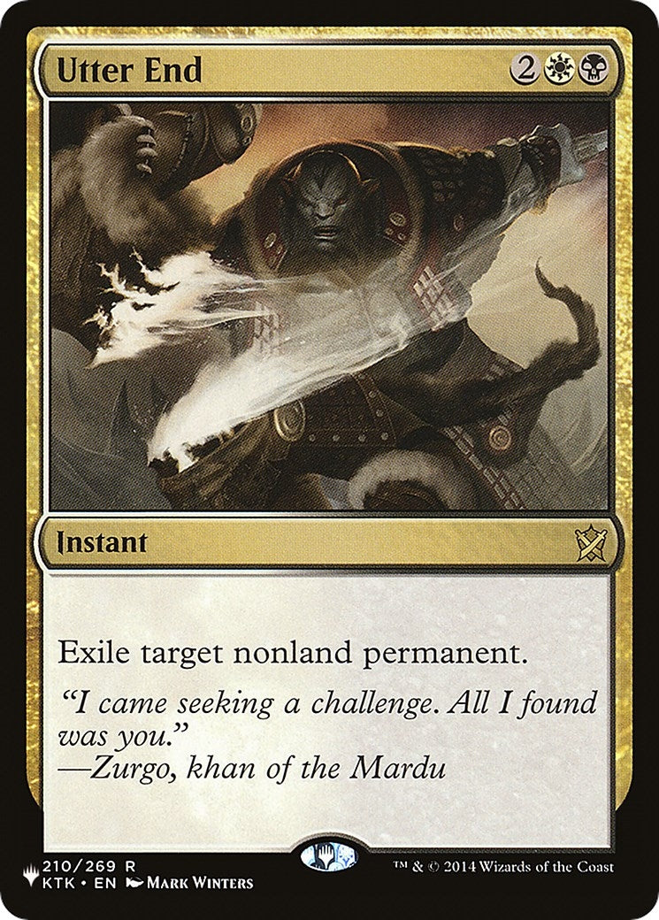 Image for Utter End (The List Reprints) (210) - Magic: The Gathering
