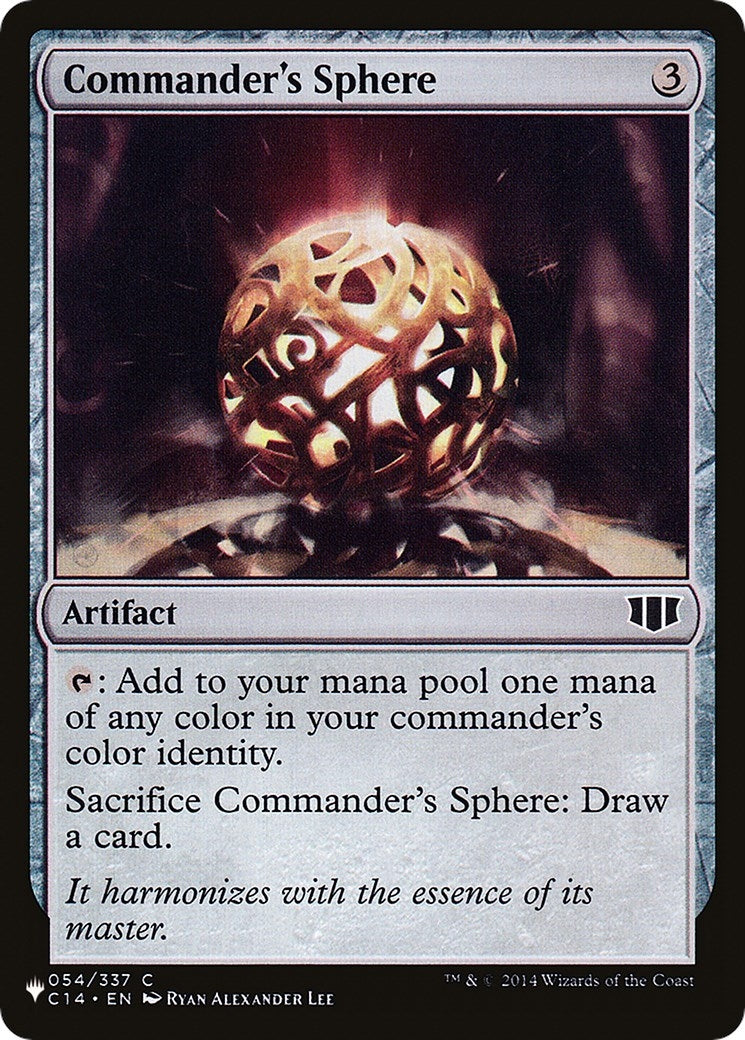 Image for Commander's Sphere (The List Reprints) (54) - Magic: The Gathering