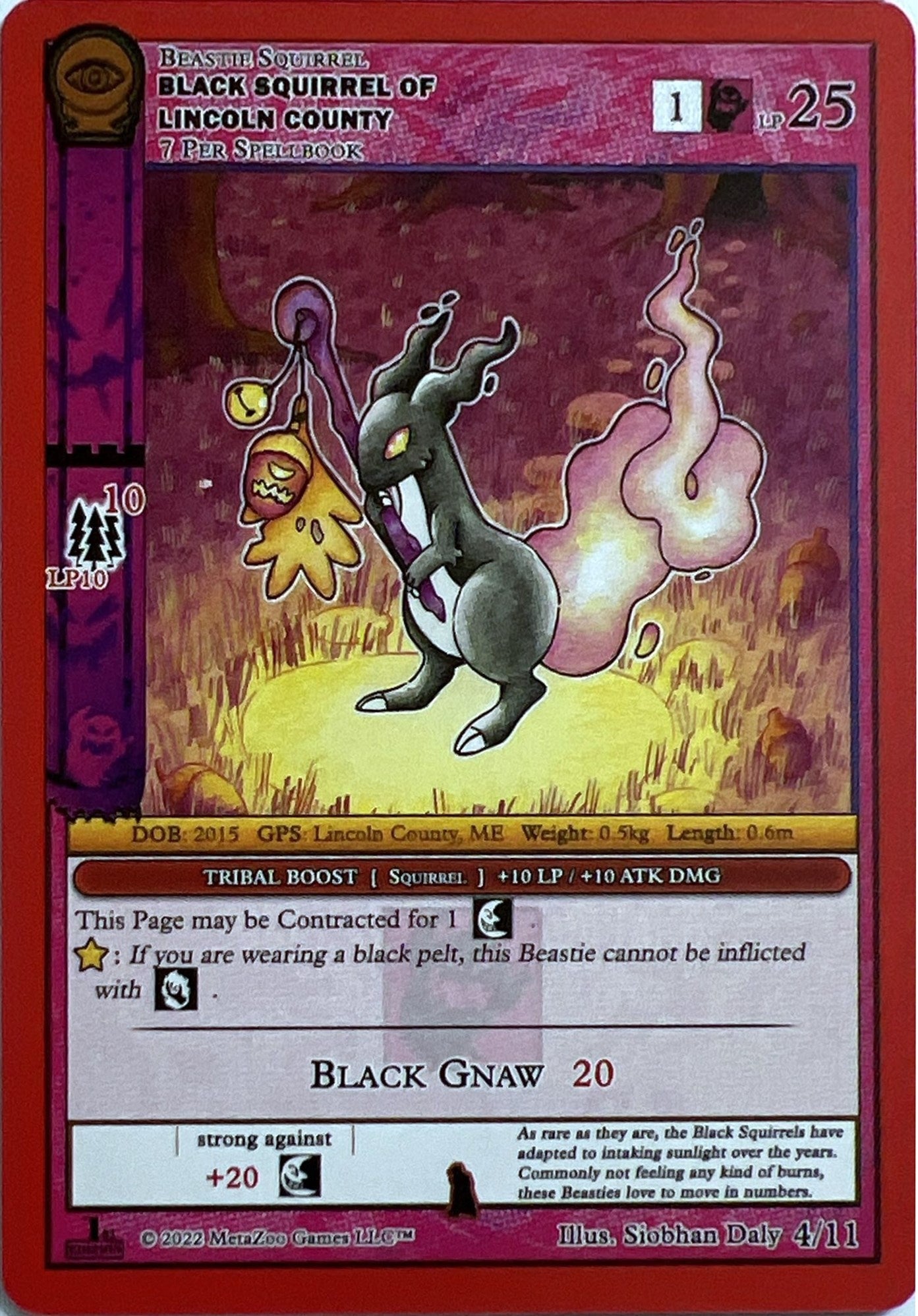 Image for Black Squirrel of Lincoln County (Seance: First Edition Release Event Deck) (4/11) - MetaZoo