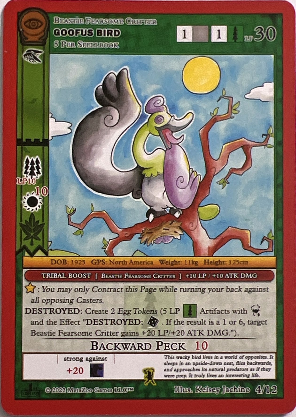 Image for Goofus Bird (Seance: First Edition Release Event Deck) (4/12) - MetaZoo