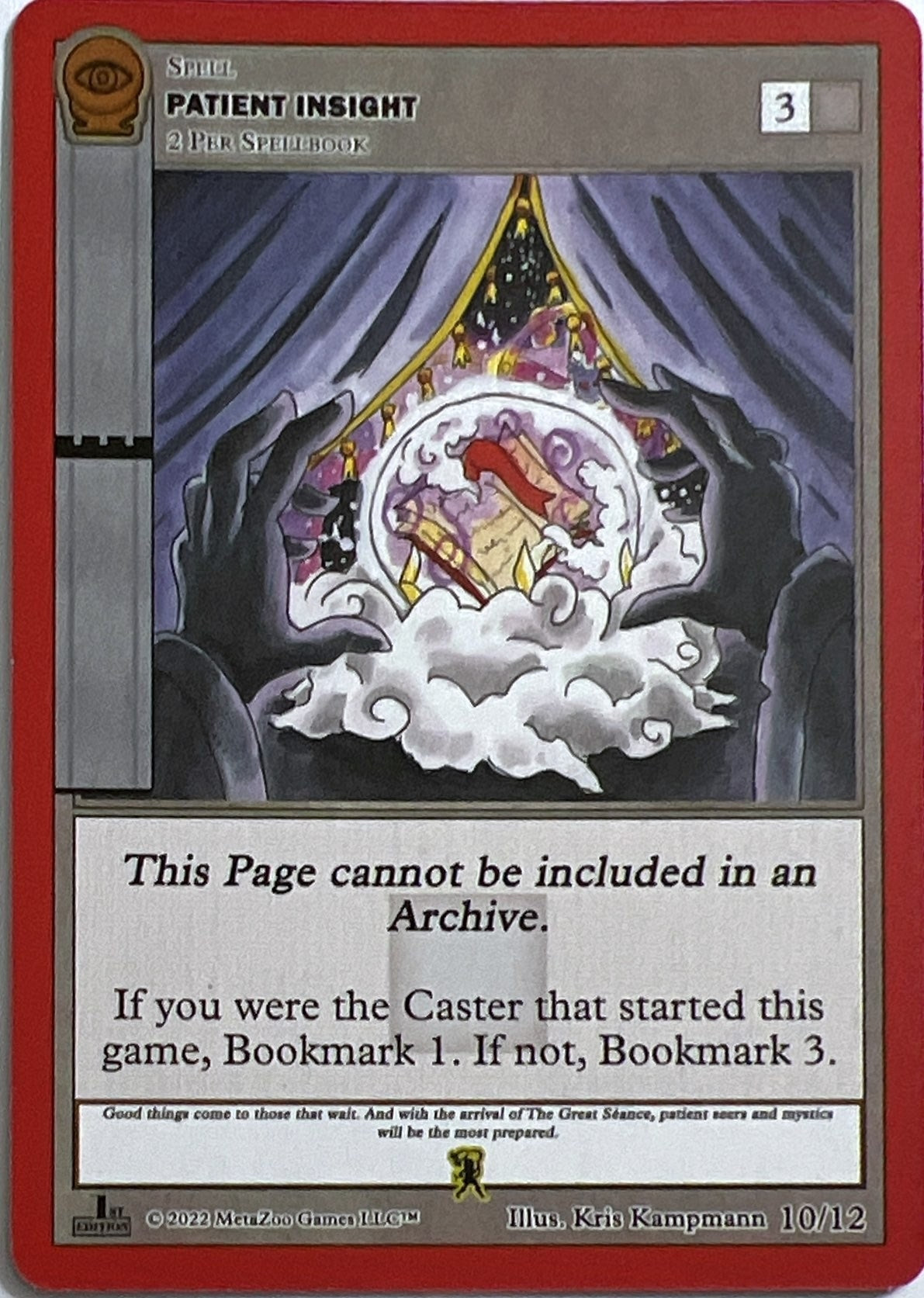Image for Patient Insight (Sally Ann Thunder Ann Whirlwind) (Seance: First Edition Release Event Deck) (10/12) - MetaZoo