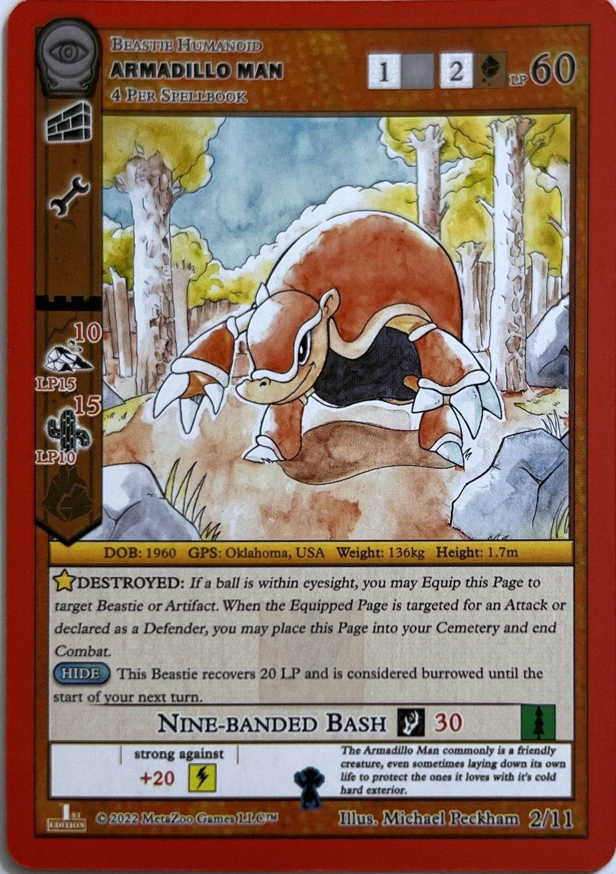 Image for Armadillo Man (Seance: First Edition Release Event Deck) (2/11) - MetaZoo