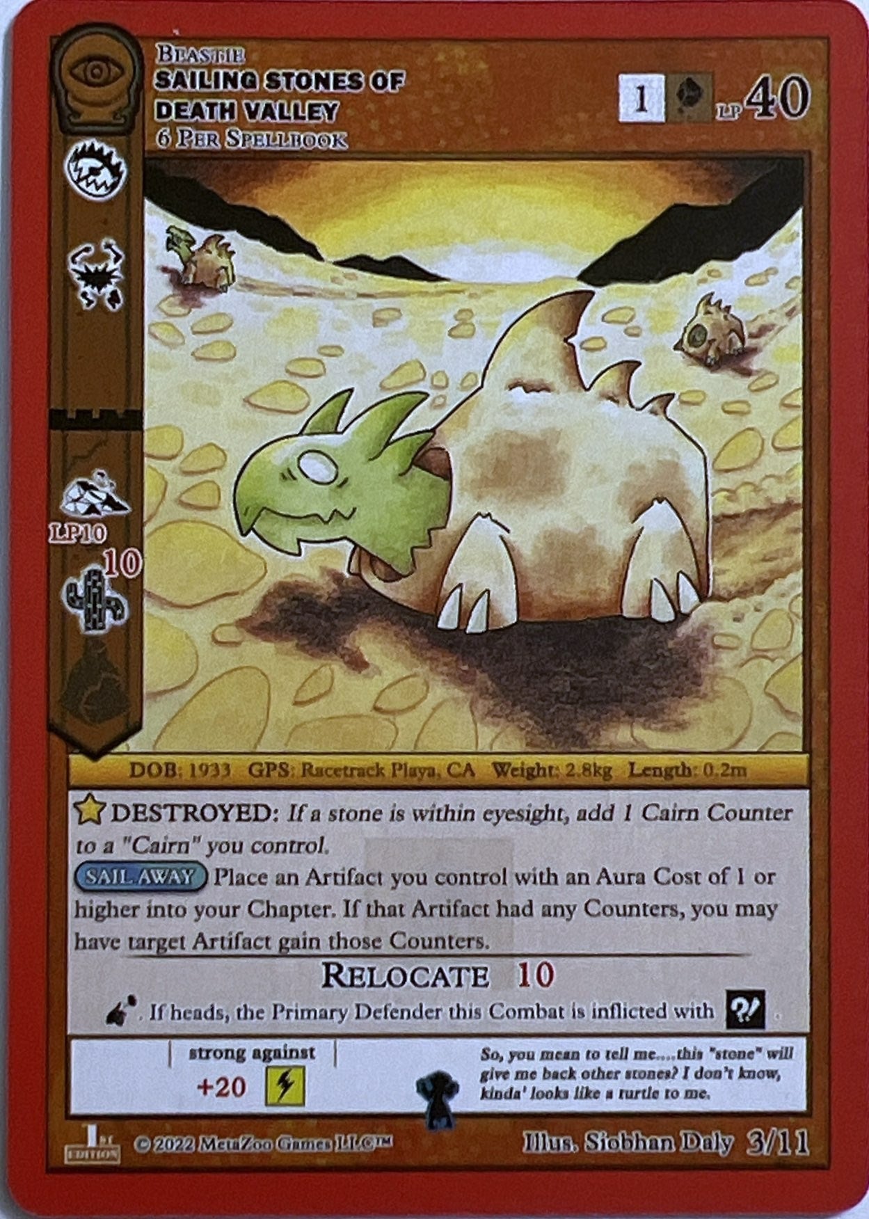 Image for Sailing Stones of Death Valley (Seance: First Edition Release Event Deck) (3/11) - MetaZoo