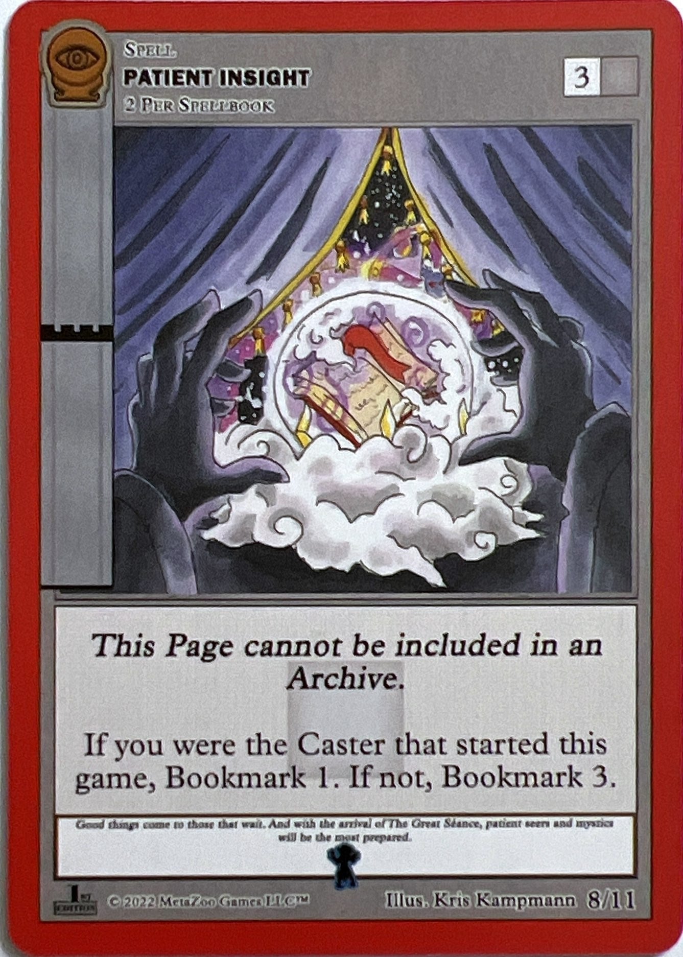 Image for Patient Insight (The Blue Man of Louisville) (Seance: First Edition Release Event Deck) (8/11) - MetaZoo