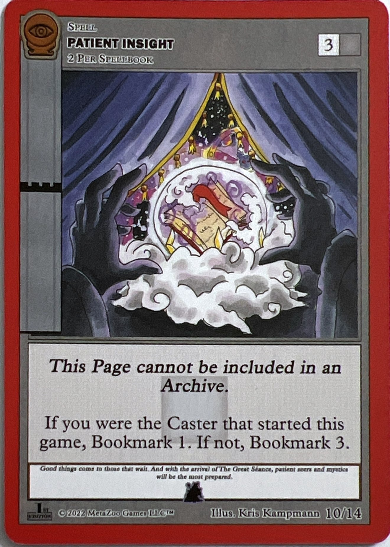 Image for Patient Insight (Sarah Good) (Seance: First Edition Release Event Deck) (10/14) - MetaZoo