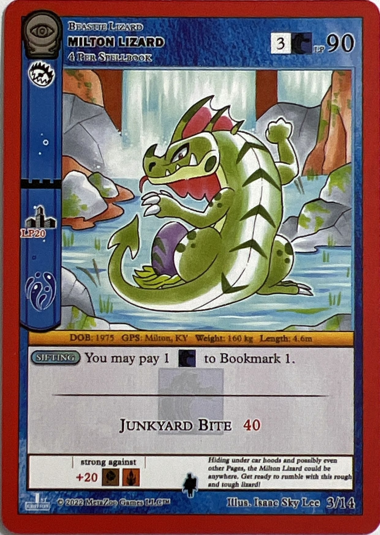 Image for Milton Lizard (Seance: First Edition Release Event Deck) (3/14) - MetaZoo