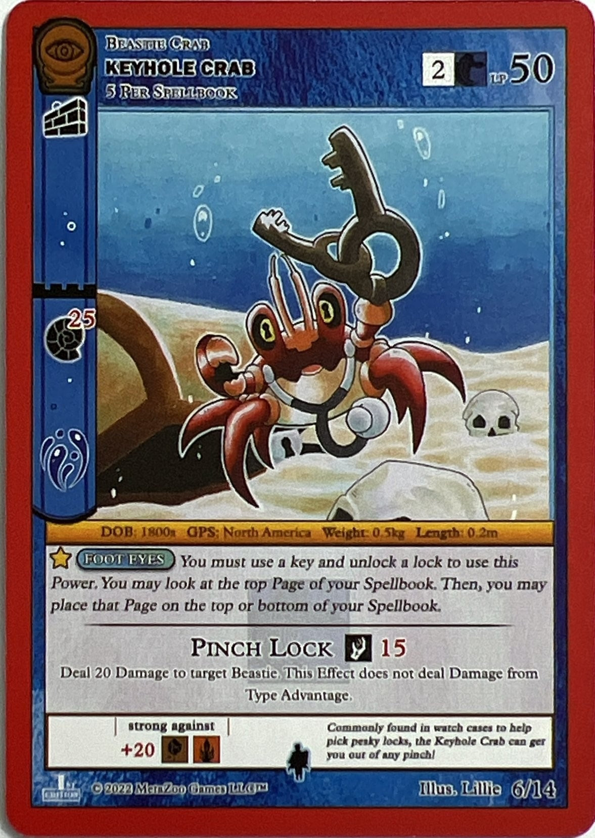 Image for Keyhole Crab (Seance: First Edition Release Event Deck) (6/14) - MetaZoo