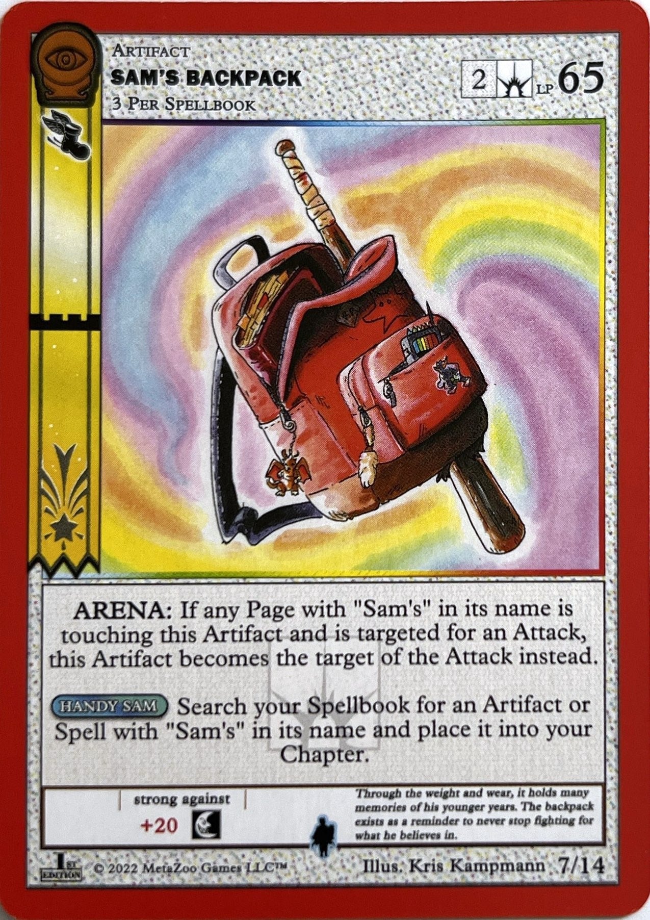 Image for Sam's Backpack (Seance: First Edition Release Event Deck) (7/14) - MetaZoo
