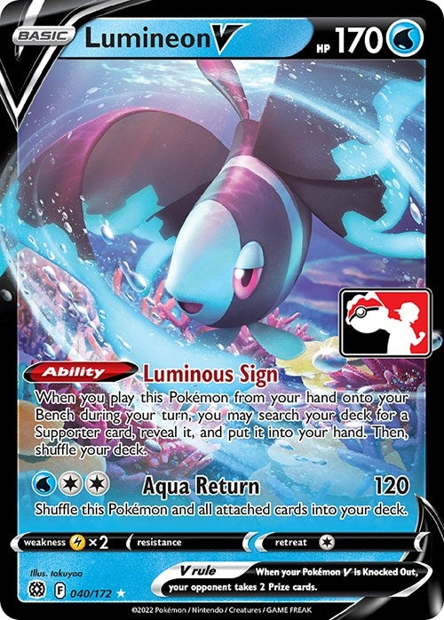 Image for Lumineon V (Prize Pack Series Cards) (040/172) - Pokemon