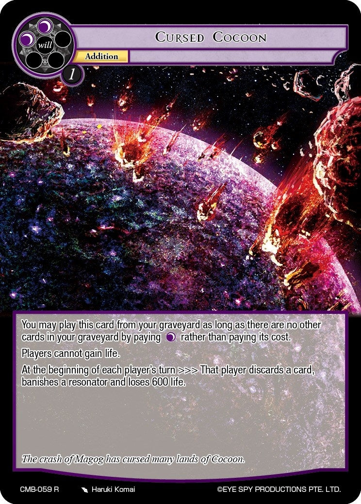 Image for Cursed Cocoon (Crimson Moon's Battleground) (CMB-059 R) - Force of Will